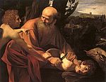 Caravaggio. Iisaku ohverdamine. 1601-02.