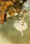 Edgar Degas. Täht laval. 1876-1877. Edgar Degas. Täht laval. 1876-1877.