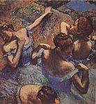 Edgar Degas. Sinised tantsijannad. 1898-1899 Edgar Degas. Sinised tantsijannad. 1898-1899