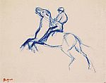 Edgar Degas. Dzhoki hobusel. Edgar Degas. Dzhoki hobusel.