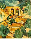 Georges Braque. Viadukt L'Estaque'is. 1908.