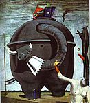 Max Ernst. Celebesi elevant. 1921. Max Ernst. Celebesi elevant. 1921.