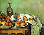 Paul Cezanne. Natüürmort sibulatega. 1895-1900. Paul Cezanne. Natüürmort sibulatega. 1895-1900.