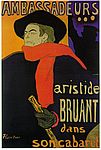 Henri de Toulouse-Lautrec. Aristide Bruant'i kabaree reklaam. 1892. Henri de Toulouse-Lautrec. Aristide Bruant'i kabaree reklaam. 1892.