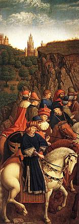 Jan  ja Hubert van Eyck. iglased kohtunikud. Genti altari tiib. 1432.