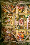 Michelangelo. Sixtuse kabeli laemaal. Vasakpoolne osa. 1509-1512